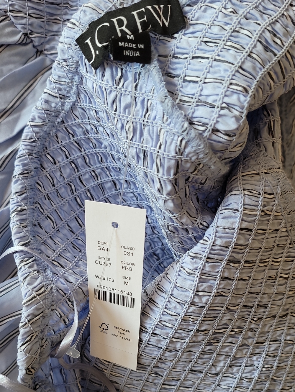J. Crew Smocked Halter Dress - Picture 9 of 10